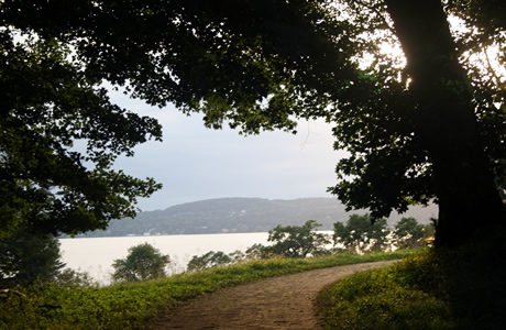 First view of The Hudson River along Walk Two