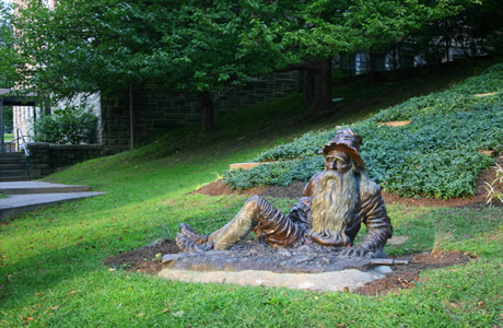 Main Street Rip Van Winkle Statue